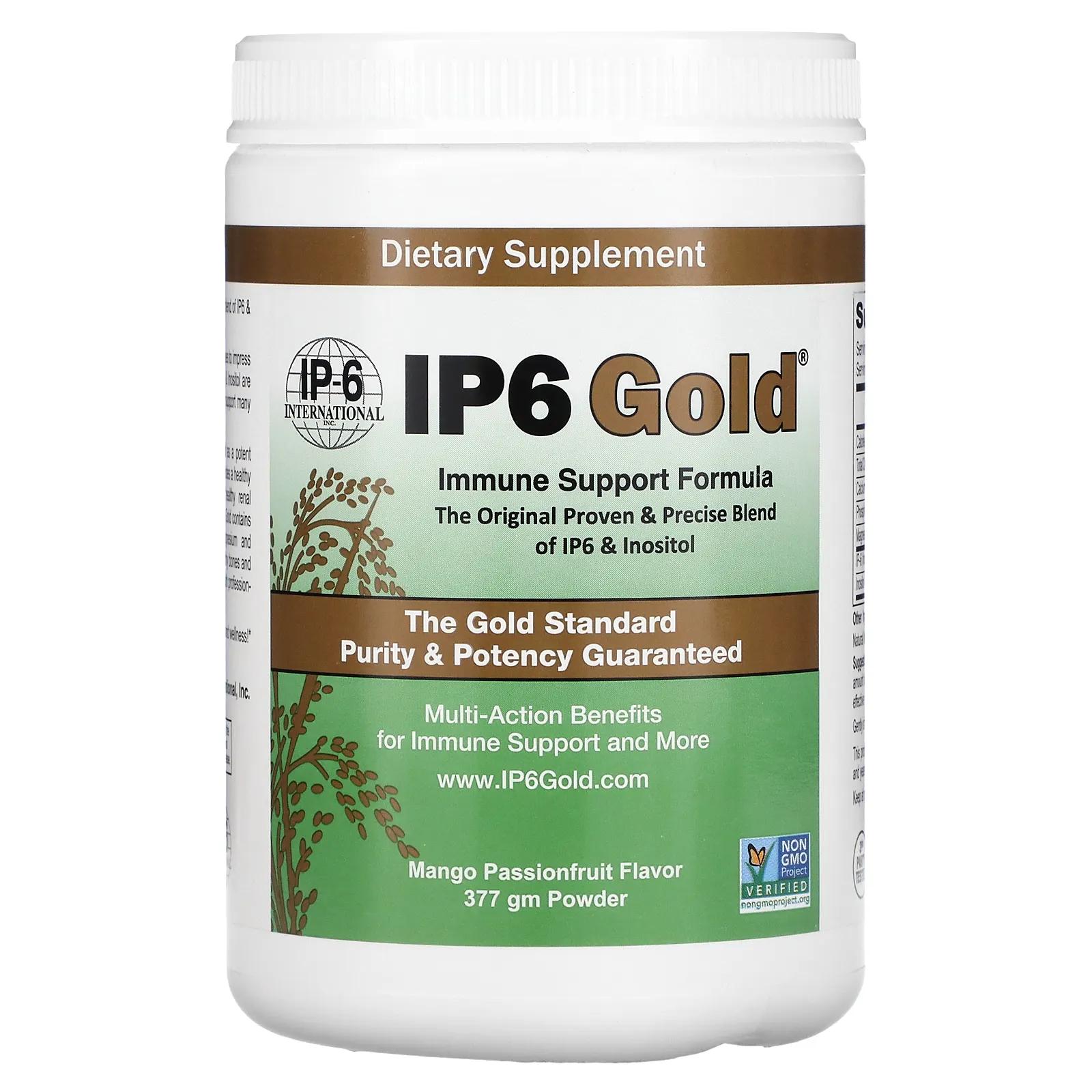 IP-6 International IP6 Gold формула для поддержки иммунитета в порошке манго и маракуйя 412 г ip 6 international ip6 gold формула для поддержки иммунитета 120 вегетарианских капсул