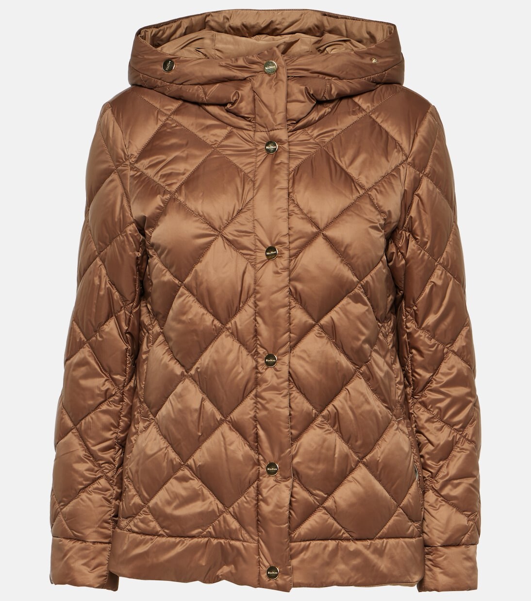 

Двусторонний пуховик the cube Max Mara, коричневый