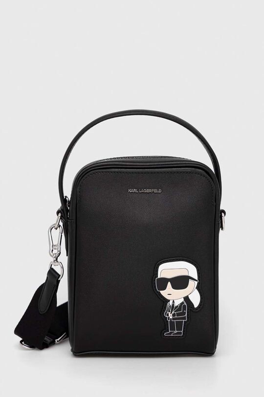 

Кожаный клатч Karl Lagerfeld, черный