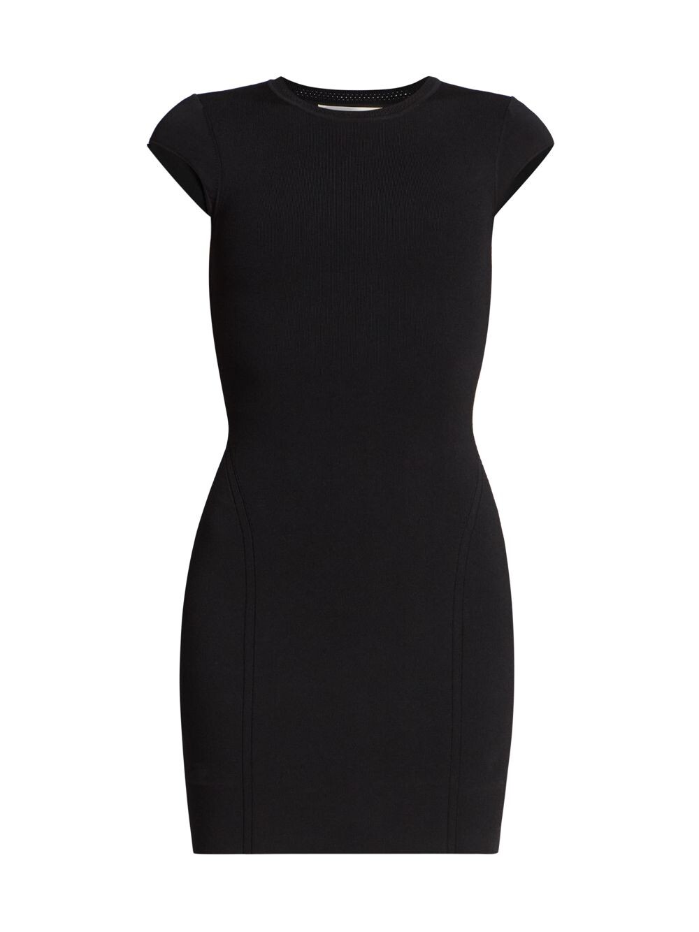 

Мини-платье из джерси с короткими рукавами Victoria Beckham, черный