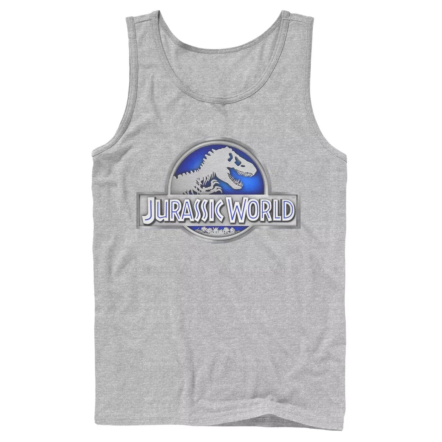 

Мужская классическая синяя майка Jurassic World с графическим логотипом Fossil Licensed Character
