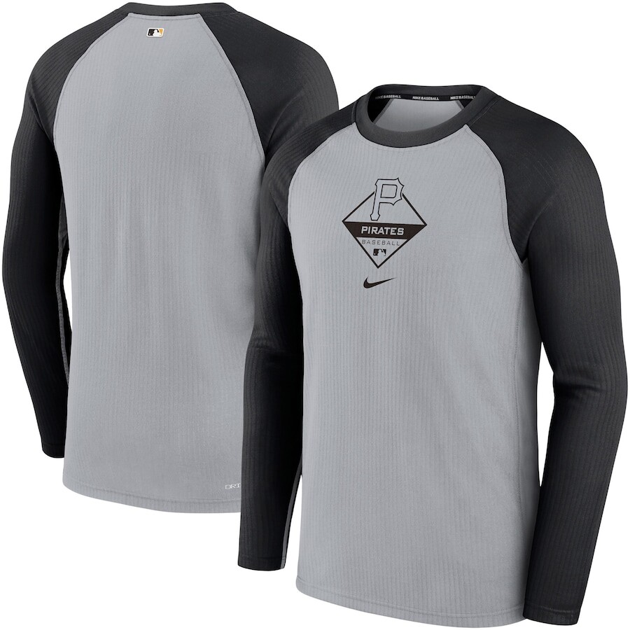 

Футболка с длинным рукавом Nike Pittsburgh Pirates, серый