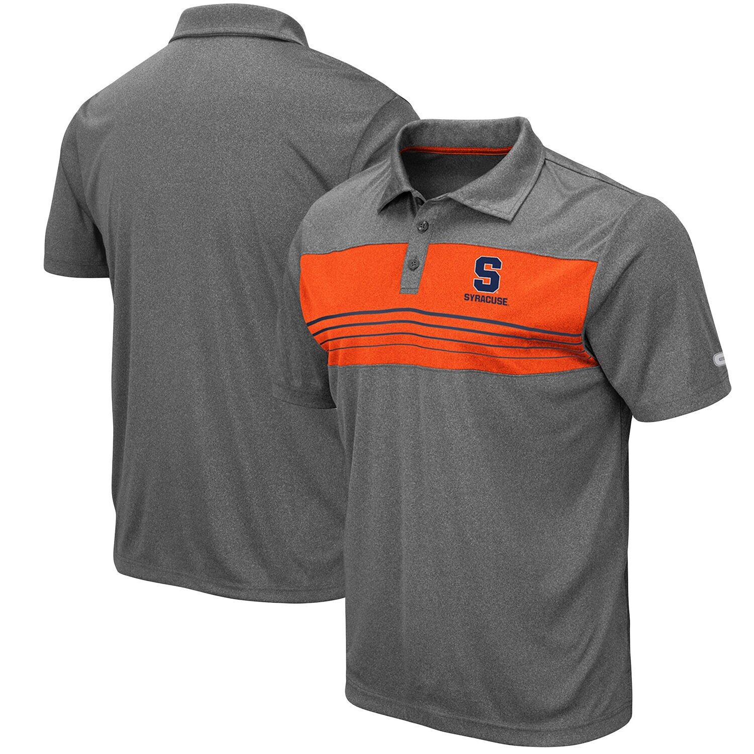 

Мужское темно-серое поло Syracuse Orange Smithers Colosseum, Серый