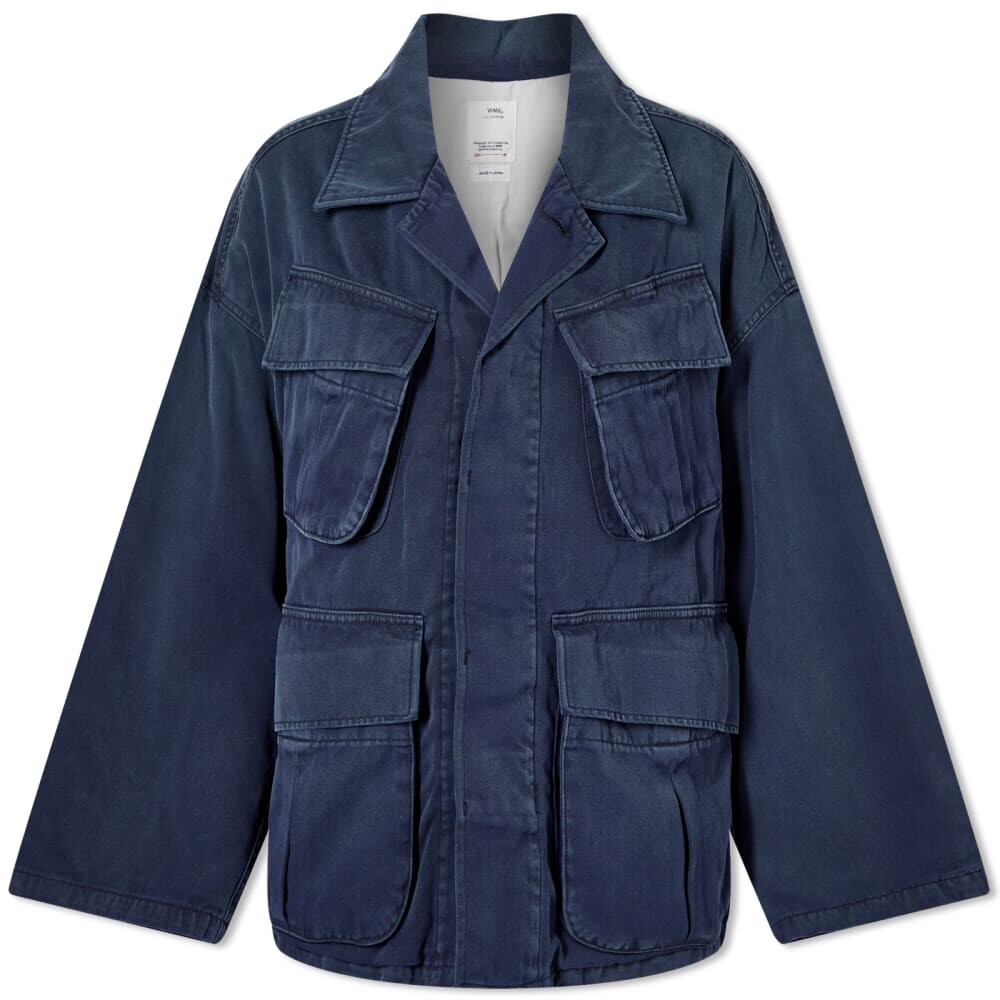 

Тропическая боевая куртка Visvim, индиго