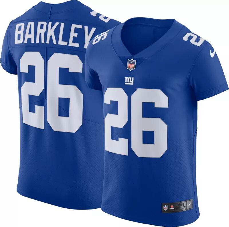 

Мужская майка Nike New York Giants Saquon Barkley #26 Elite Royal