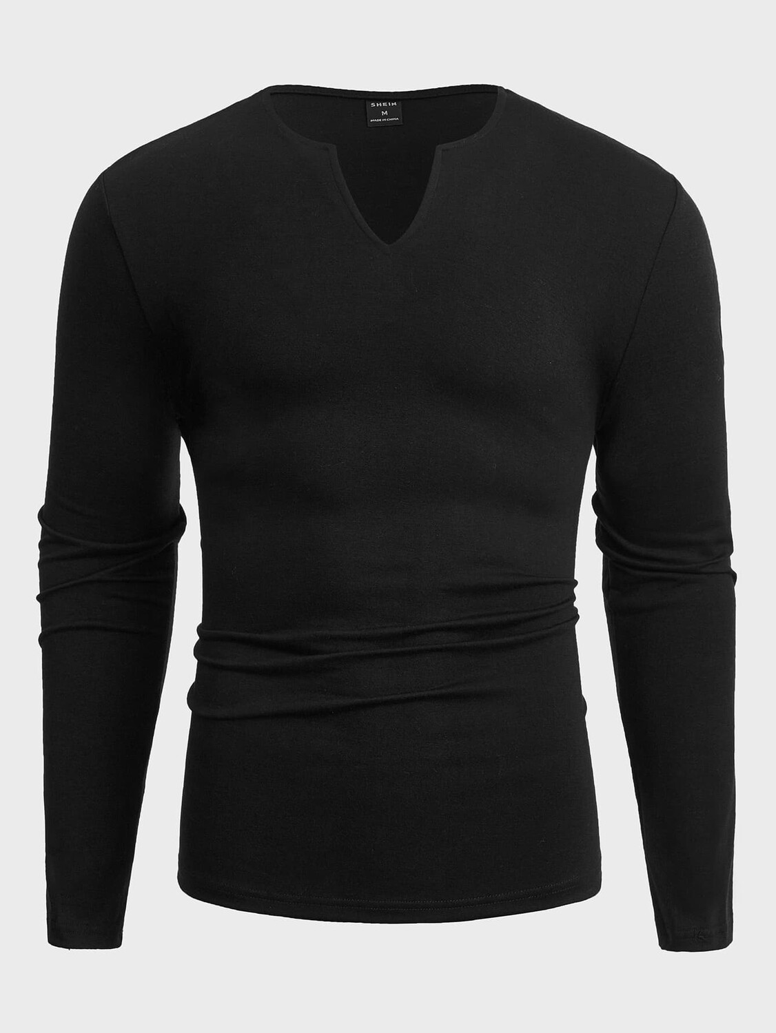 

Мужская футболка Manfinity Basics, однотонная, с круглым вырезом, черный цвет