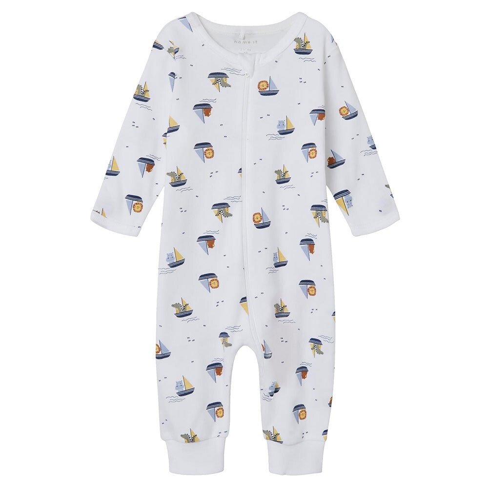 

Пижама Name It Zip Boats Baby, белый