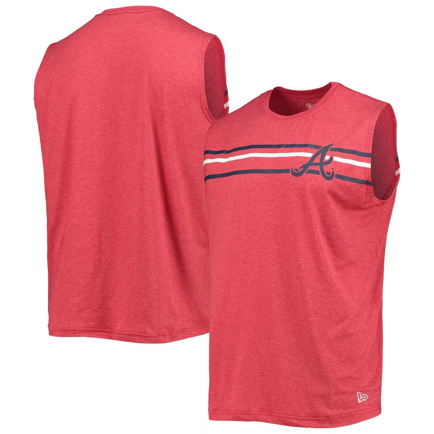 

Мужская красная майка New Era Atlanta Braves Muscle Tank
