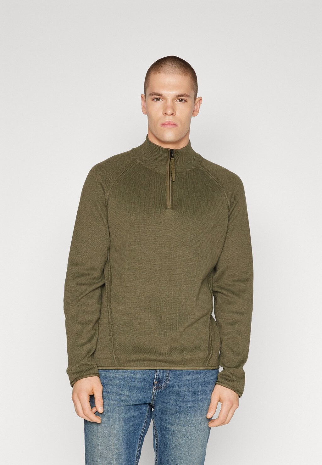 

Свитер JCOSHADE HALF ZIP Jack & Jones, оливковая ночь, Зеленый