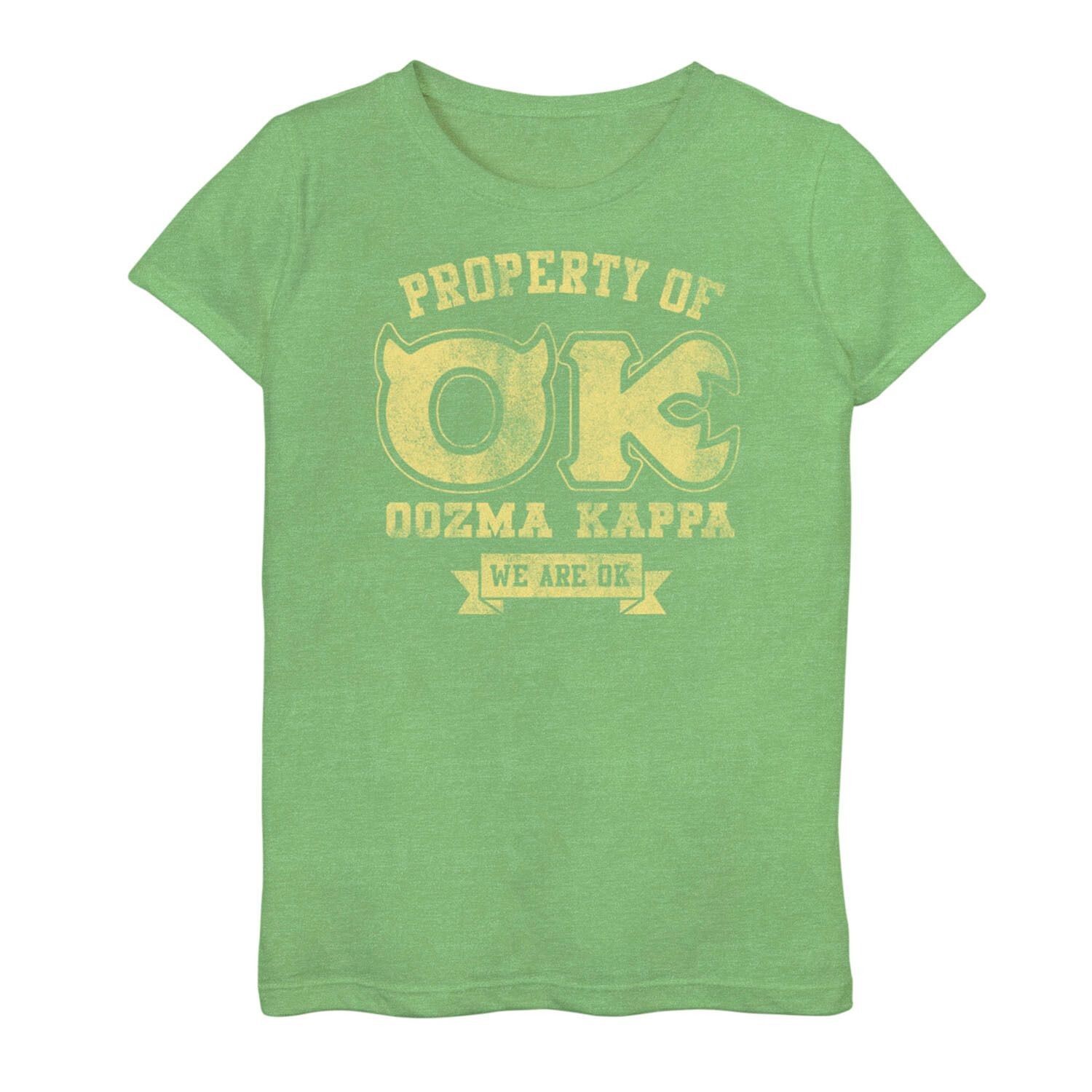 

Футболка с логотипом Oozma Kappa для девочек 7–16 лет Disney/Pixar Monsters University Oozma Kappa Licensed Character