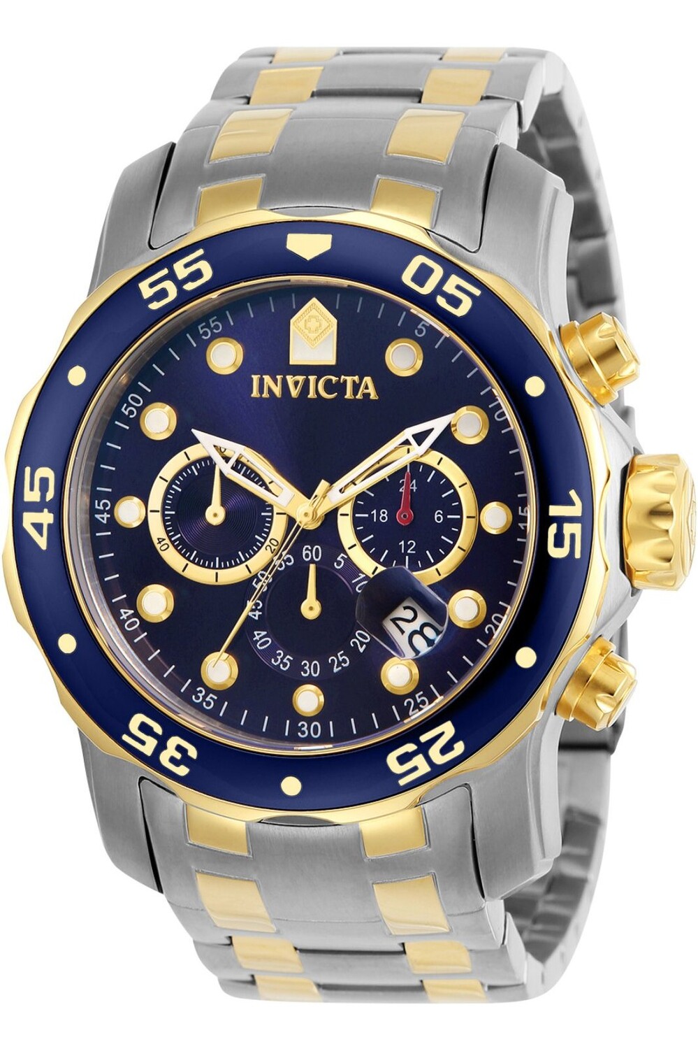 

Часы pro diver scuba 0077 48 мм Invicta, серебряный