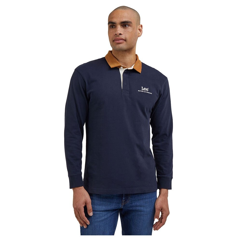 

Поло с длинным рукавом Lee Ls Contrast Collar Polo, синий