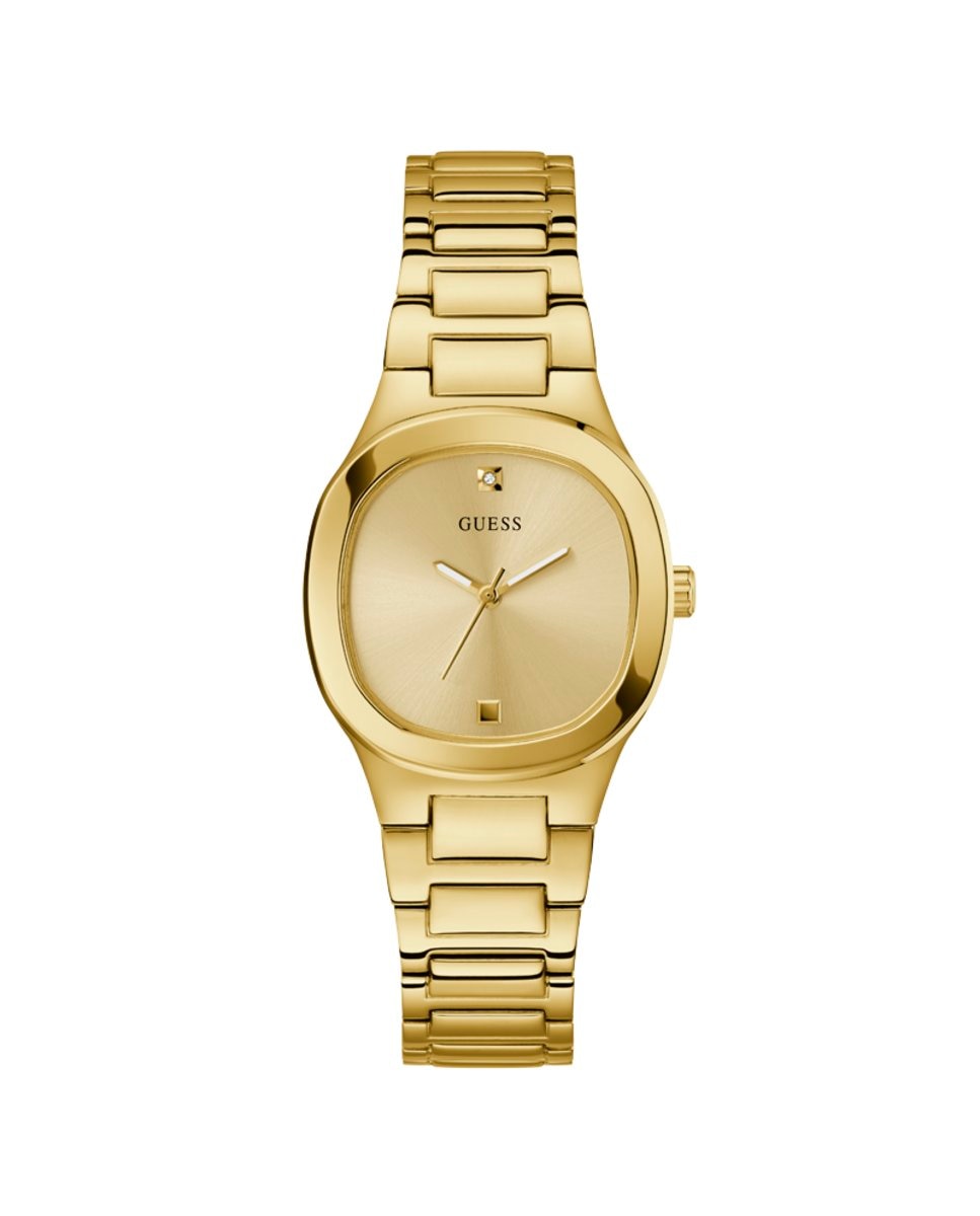 цена Женские часы Eve GW0615L2 со стальным и золотым ремешком Guess, золотой