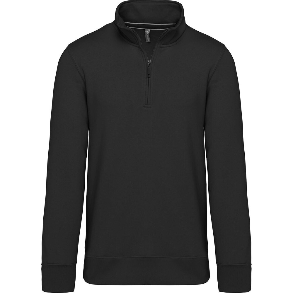 

Толстовка Kariban Cotton Col Zippé, черный