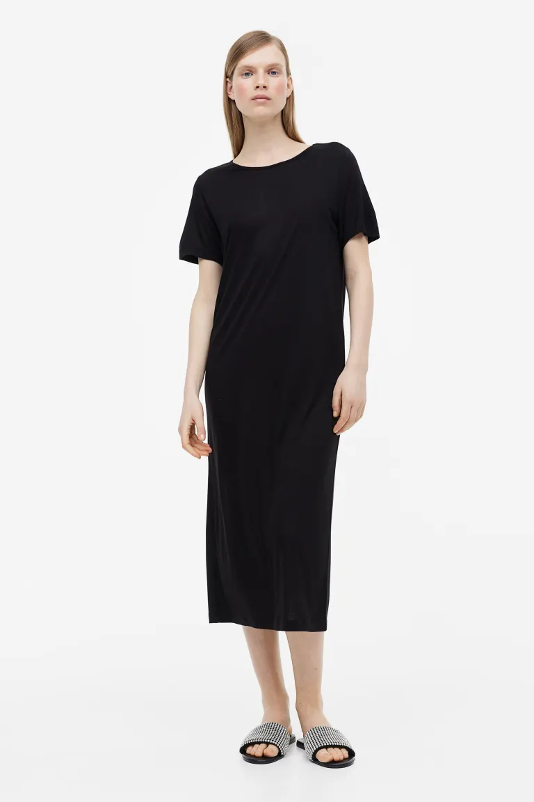 цена Платье-футболка H&M, черный