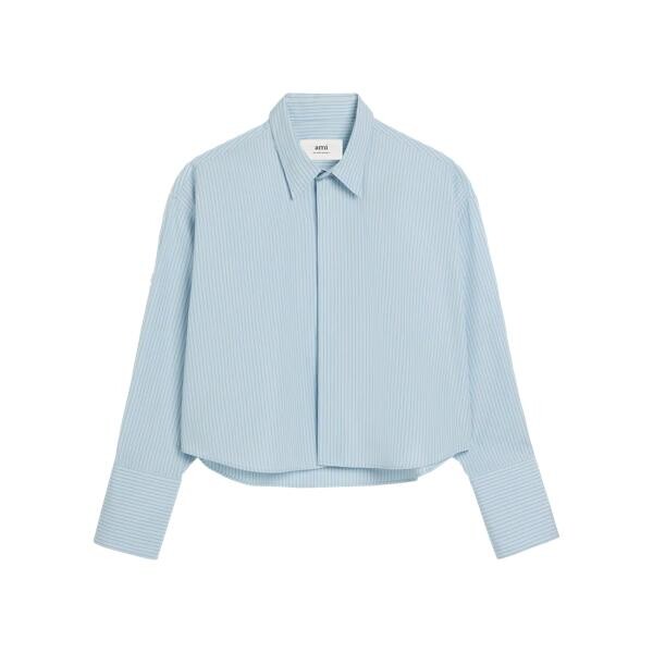 

Футболка cropped-hemd cashmere blue cashmere blue Ami Paris, мультиколор