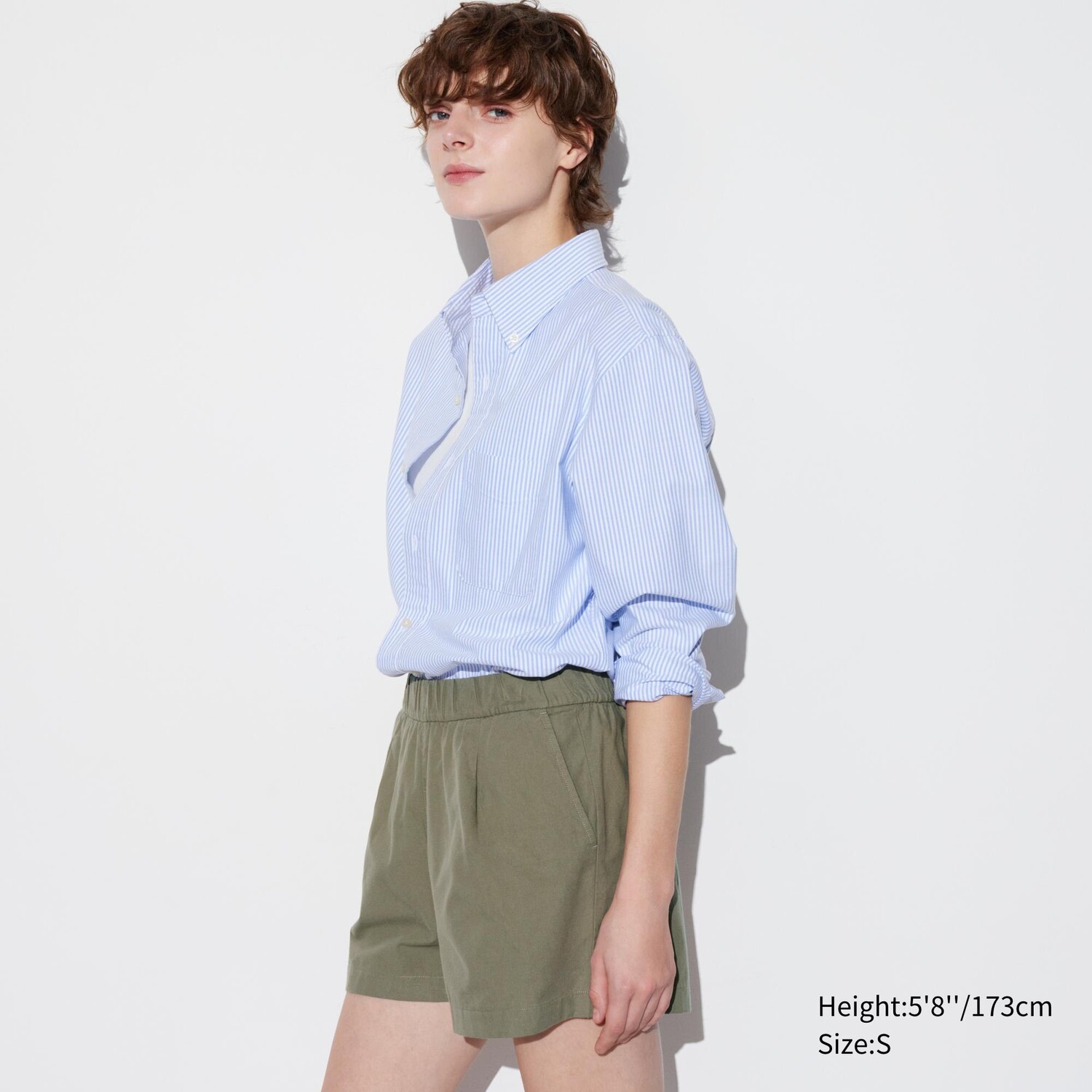 

Шорты Uniqlo Easy хлопковые, оливковый