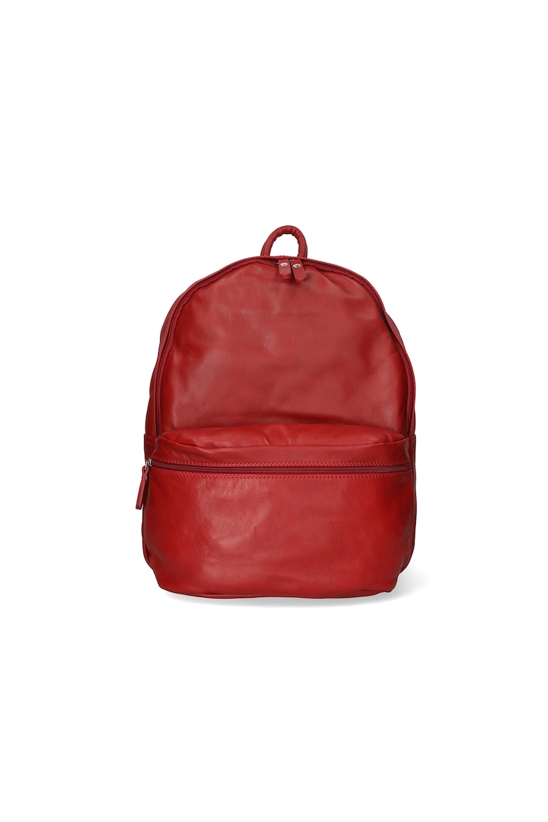 Кожаный рюкзак с внешним карманом Gave Lux, красный