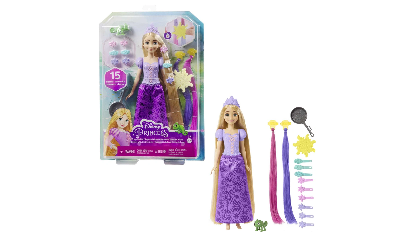 Игра прическа принцессы диснея рапунцель Mattel bullyland набор коллекционных фигурок рапунцель запутанная история рапунцель и паскаль