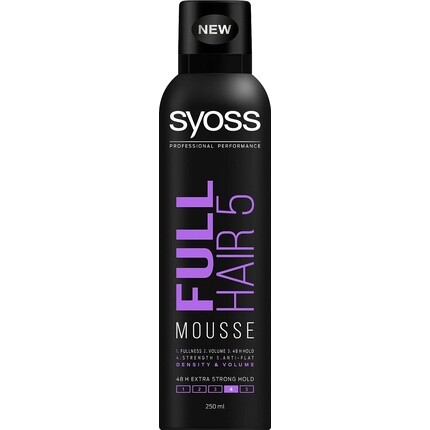 

Мусс для полных волос 5 Extra Strong, 250 мл, Syoss