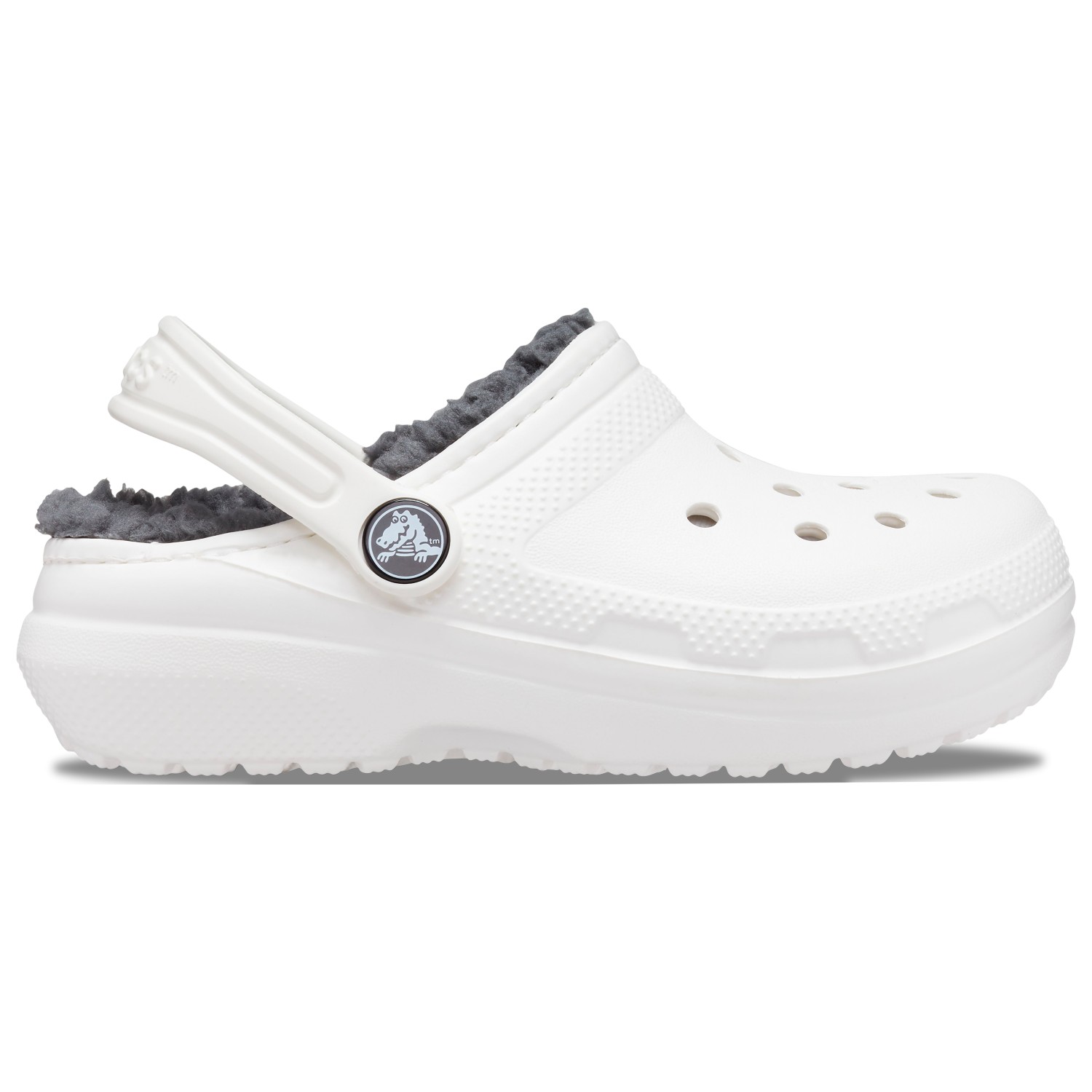 

Тапочки Crocs Classic Lined Clog, цвет White/Grey