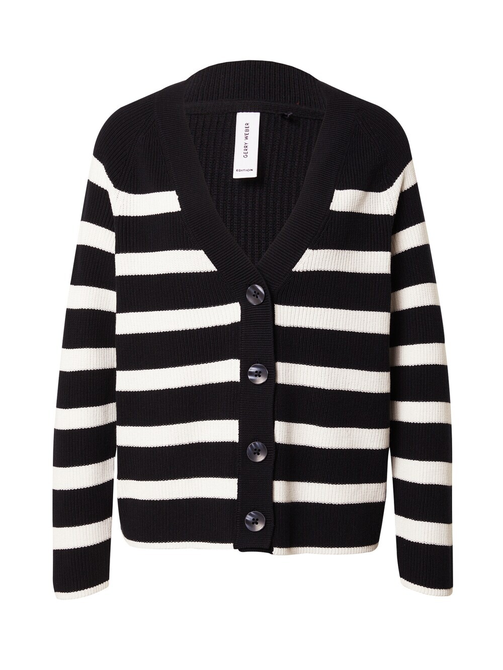 

Вязаный кардиган Gerry Weber, черно-белый, Черный