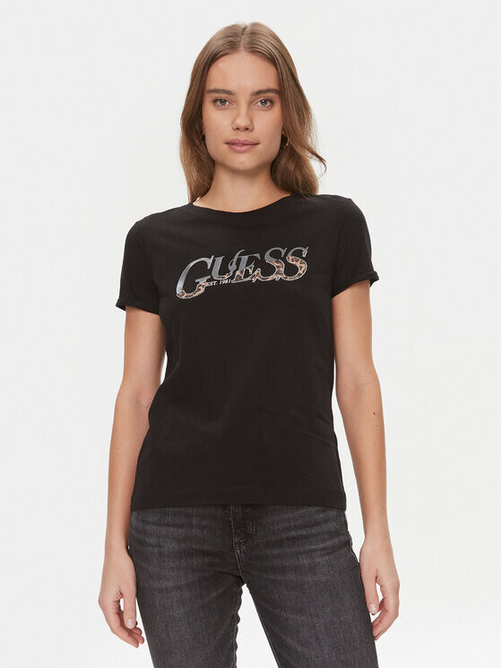 

Футболка стандартного кроя Guess, черный