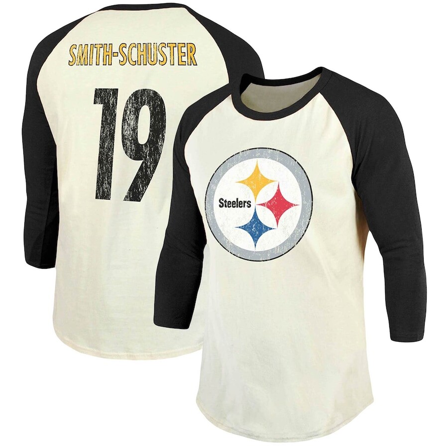 

Футболка с именем и номером Industry Rag Pittsburgh Steelers, кремовый