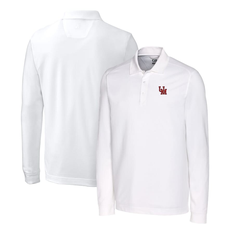

Поло с длинным рукавом Cutter & Buck Ole Miss Rebels, белый