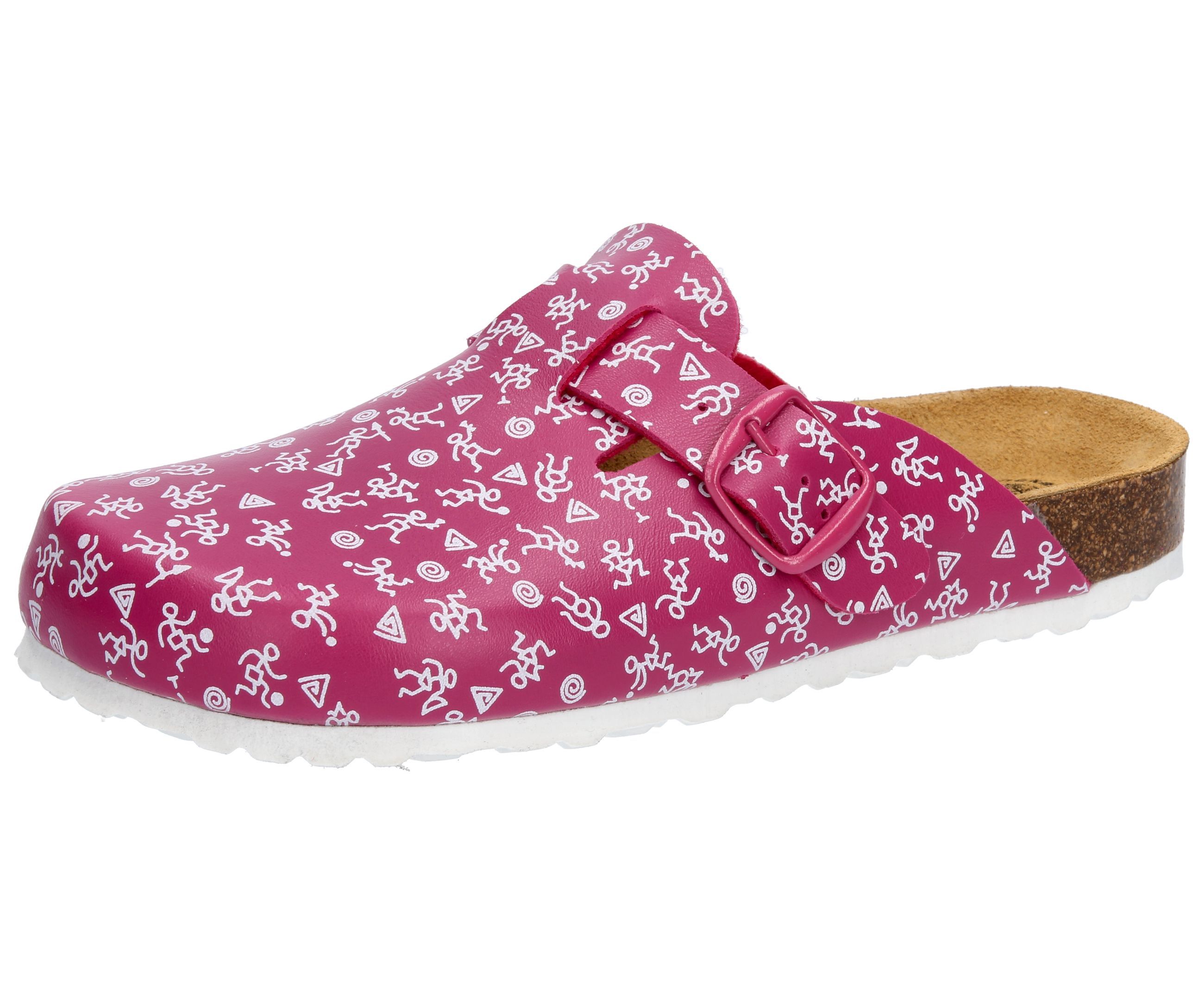 

Мюли Lico Pantolette Bioline Clog Print, фиолетовый