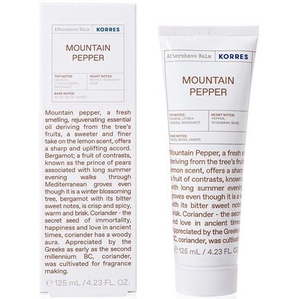 

Бальзам после бритья Mountain Pepper с нотами мускуса, мха и амбры 125мл, Korres