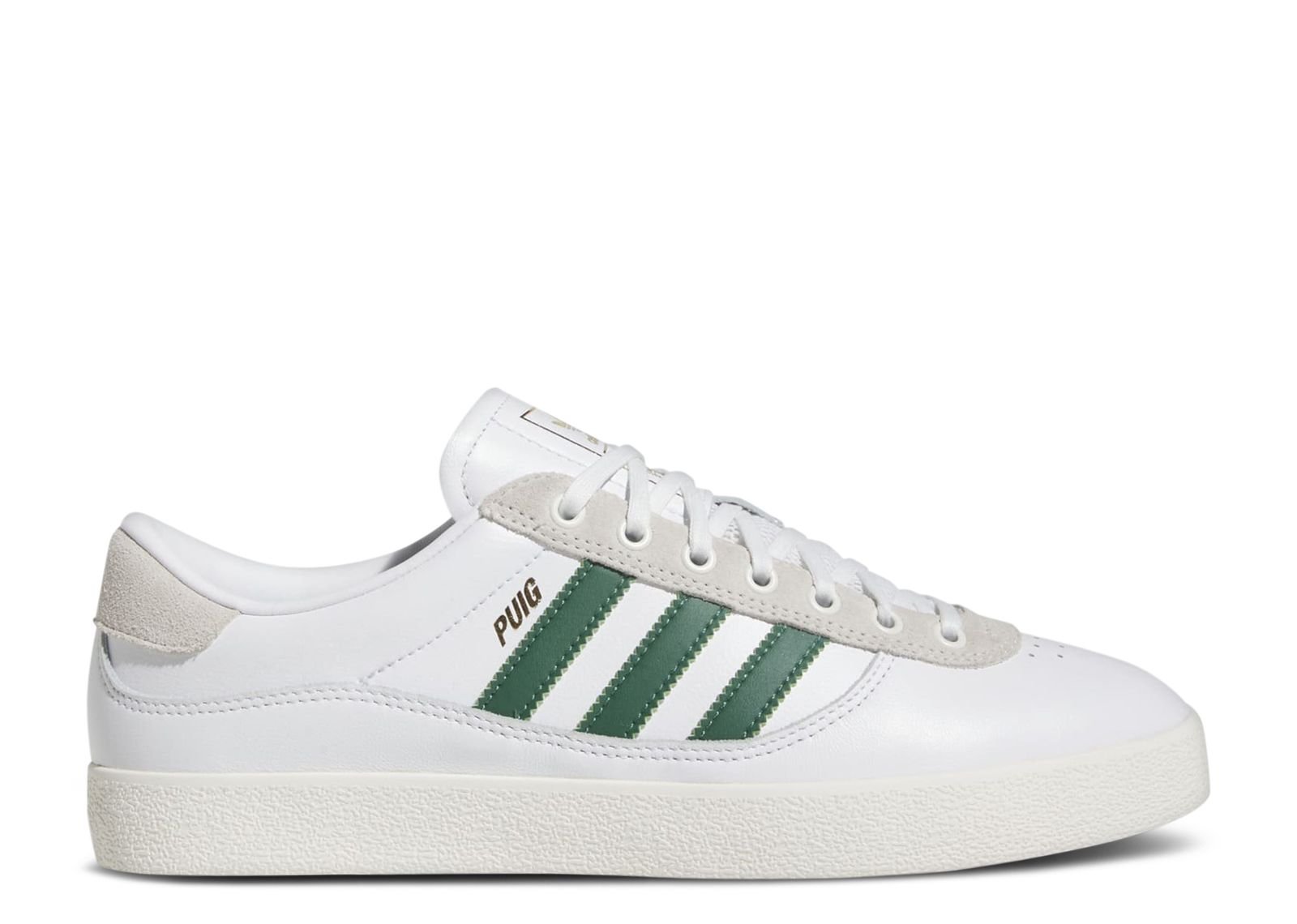 

Кроссовки adidas Puig Indoor 'White Dark Green', белый