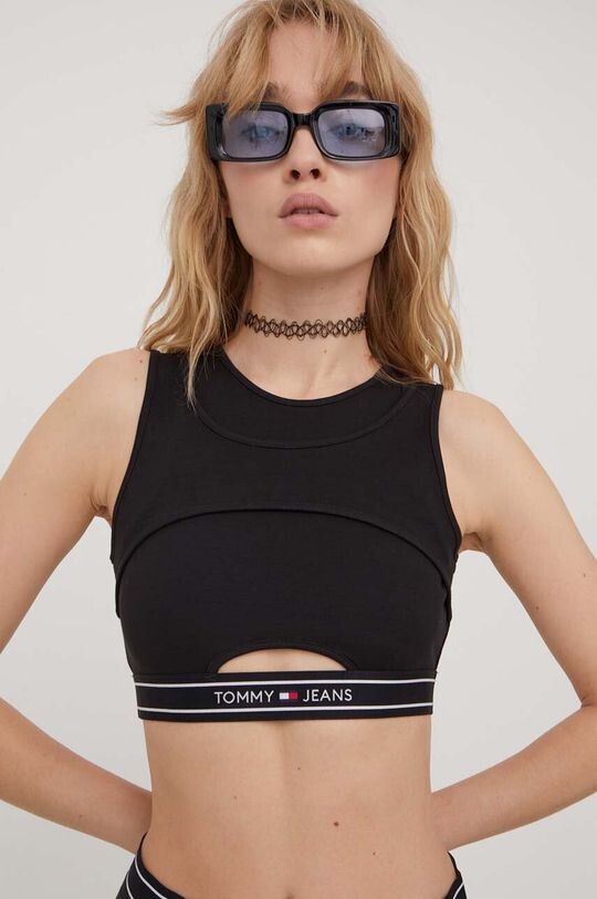 

Топ Tommy Jeans, черный