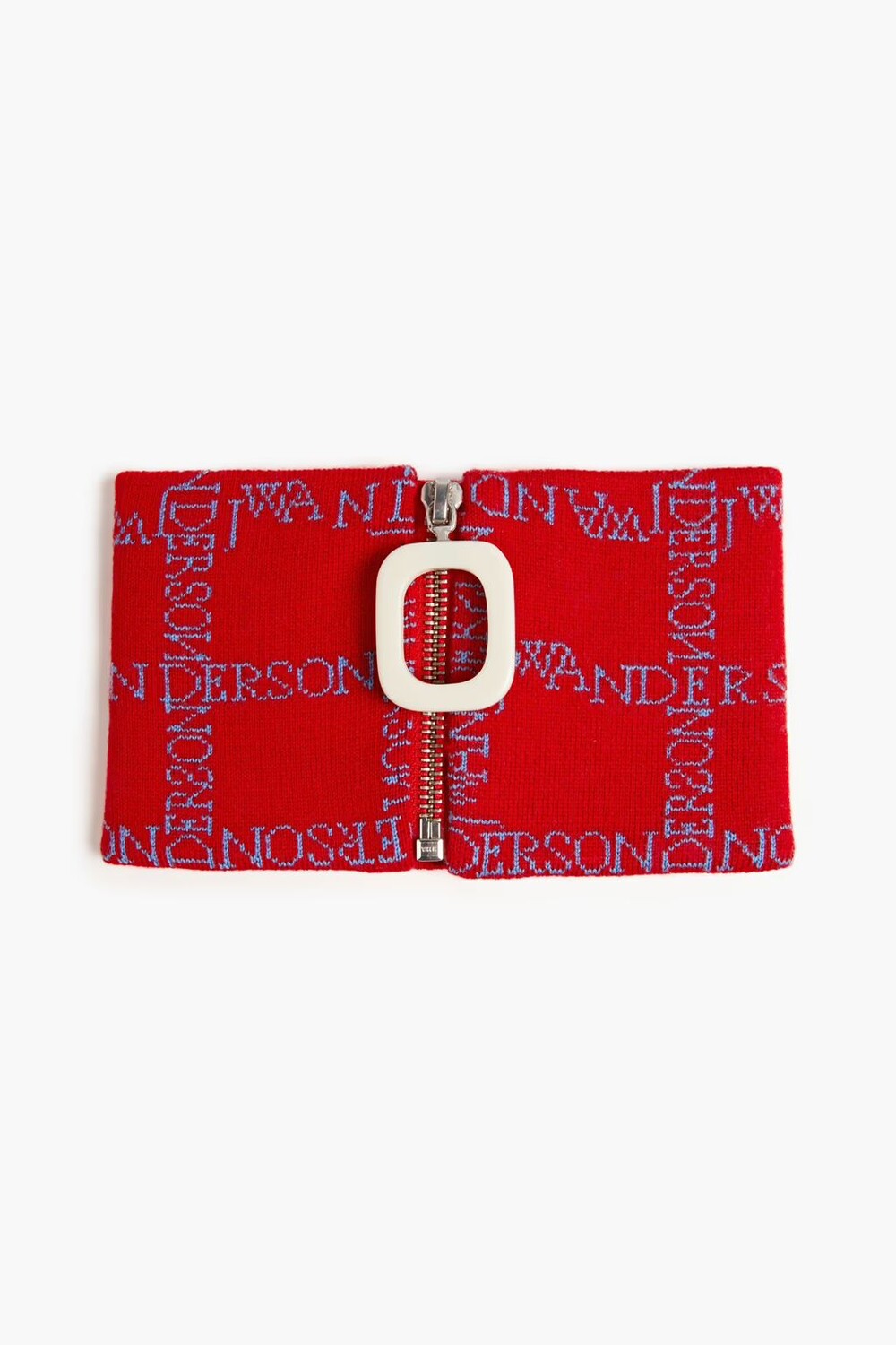 

Украшенный жаккардовый снуд Jw Anderson, красный