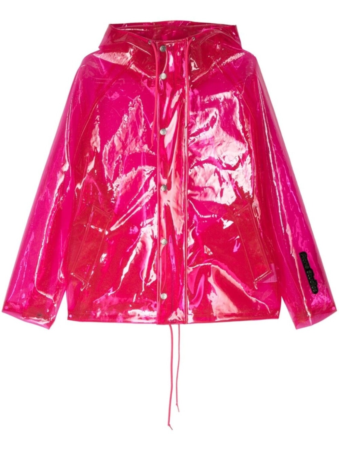 

Acne Studios прозрачная куртка с капюшоном, розовый