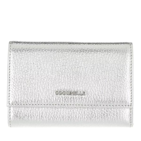 

Кошелек metallic soft wallet silver Coccinelle, серебряный