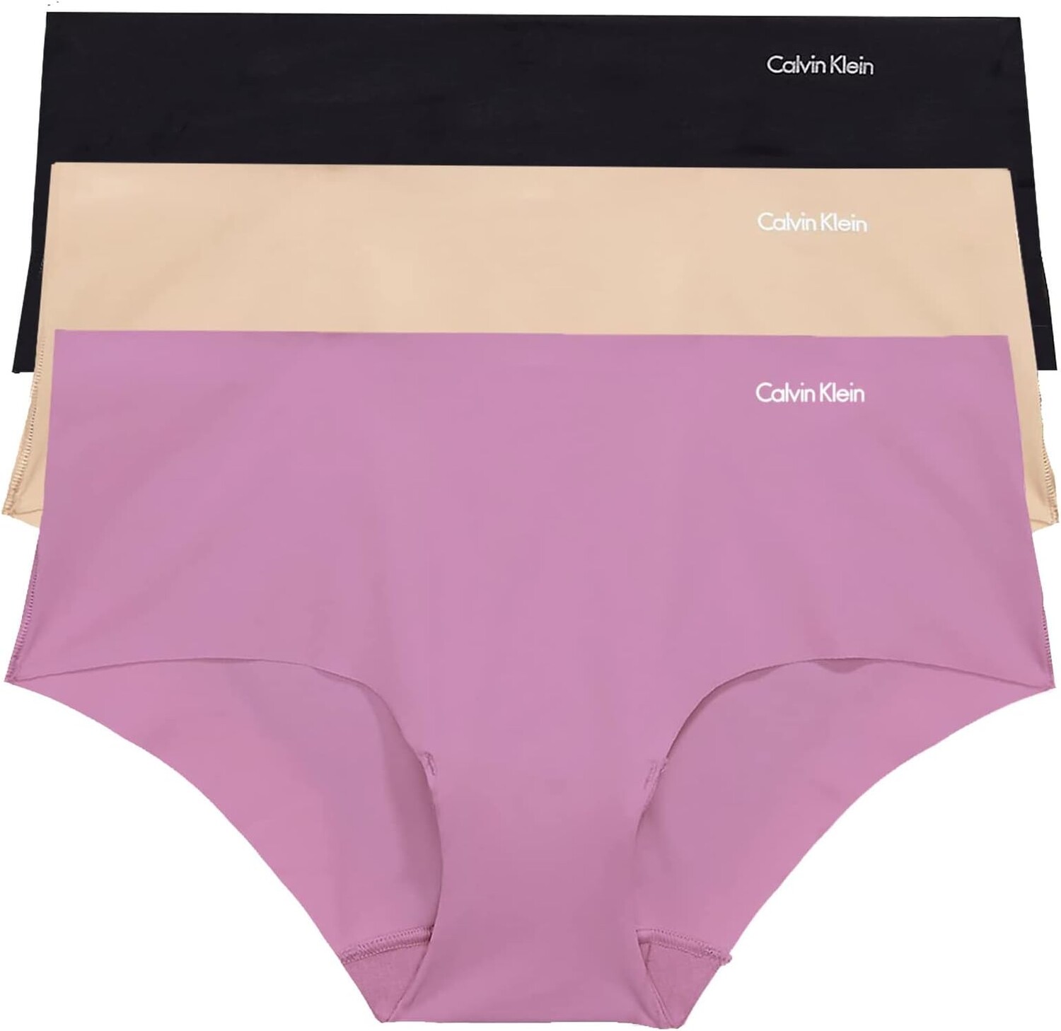 

Набор из трех хипстерских вещей Invisibles Calvin Klein Underwear, цвет Iris Orchid/Cedar/Black