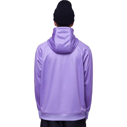 Пуловер с капюшоном из флиса мужской 686, фиолетовый classic thin fleece lining 3d cutting solid color men pullover hoodie for travel hoodie outerwear pullover sweatshirt