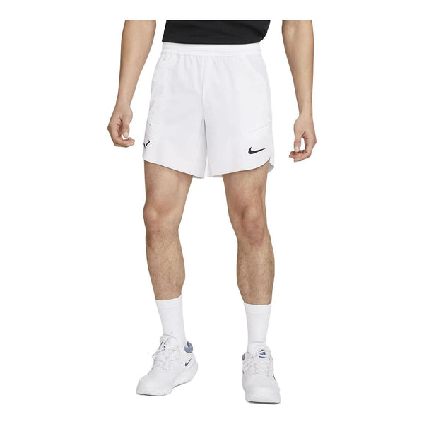 шорты nike rafa dri fit adv tennis shorts deep jungle цвет deep jungle lime ice white Шорты Nike Rafa Dri-FIT ADV Tennis Shorts 'White', белый