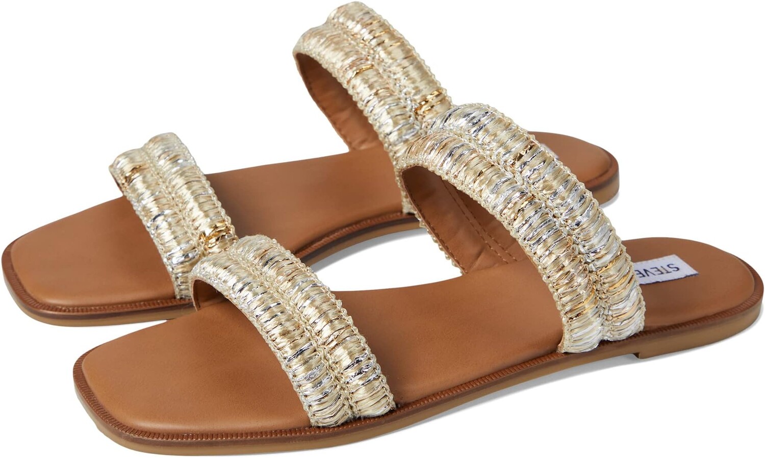 

Сандалии на плоской подошве Dandy Sandal Steve Madden, цвет Metallic Multi