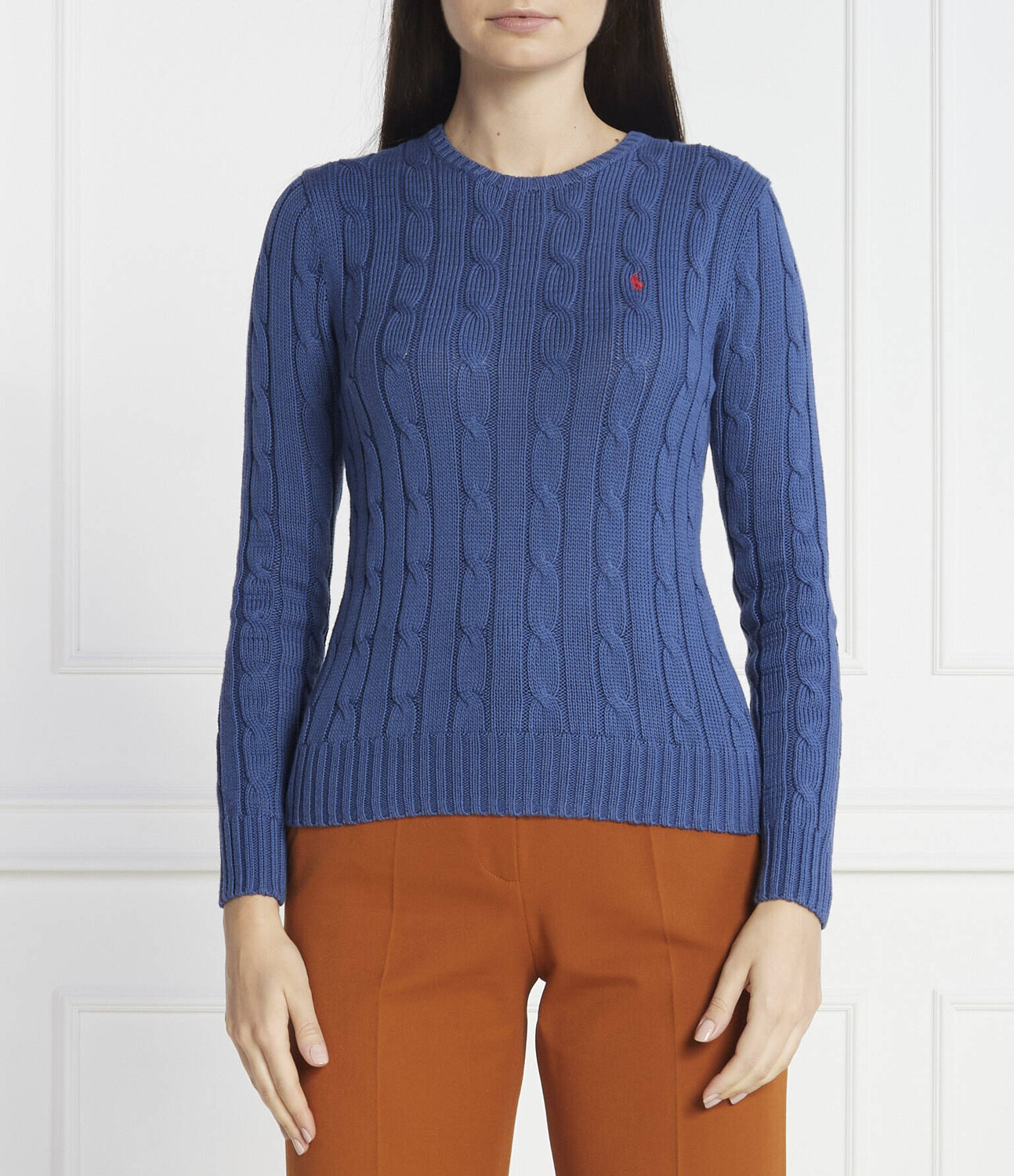 

Свитер POLO RALPH LAUREN Slim Fit pima, синий