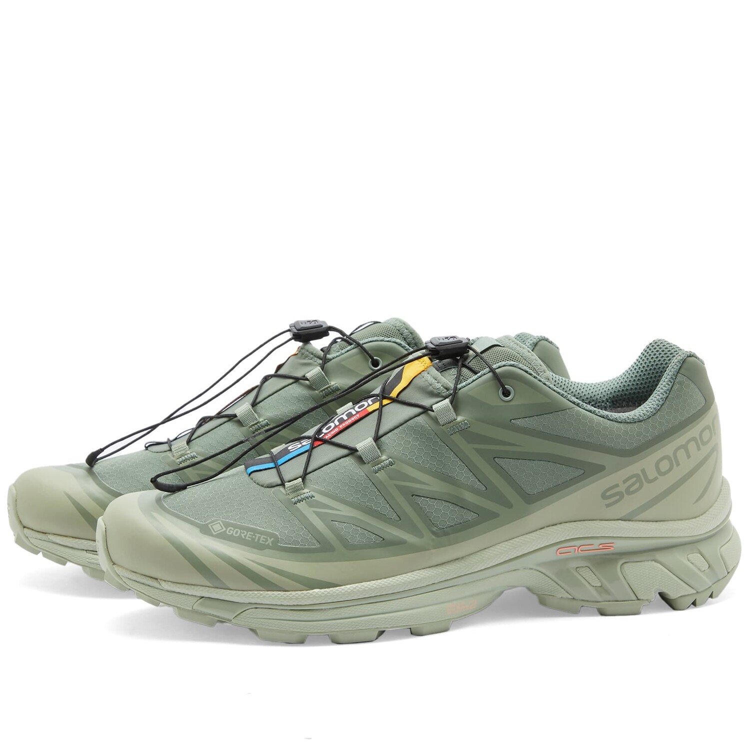 

Кроссовки Salomon Xt-6 Gtx, цвет Desert Sage & Lily Pad & Laurel Wreath, Серый