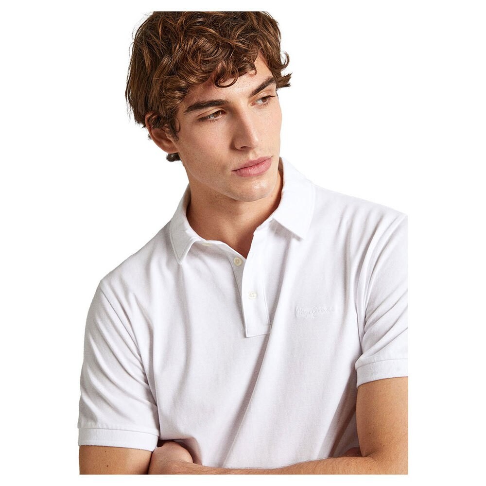 

Поло с коротким рукавом Pepe Jeans Harper, белый