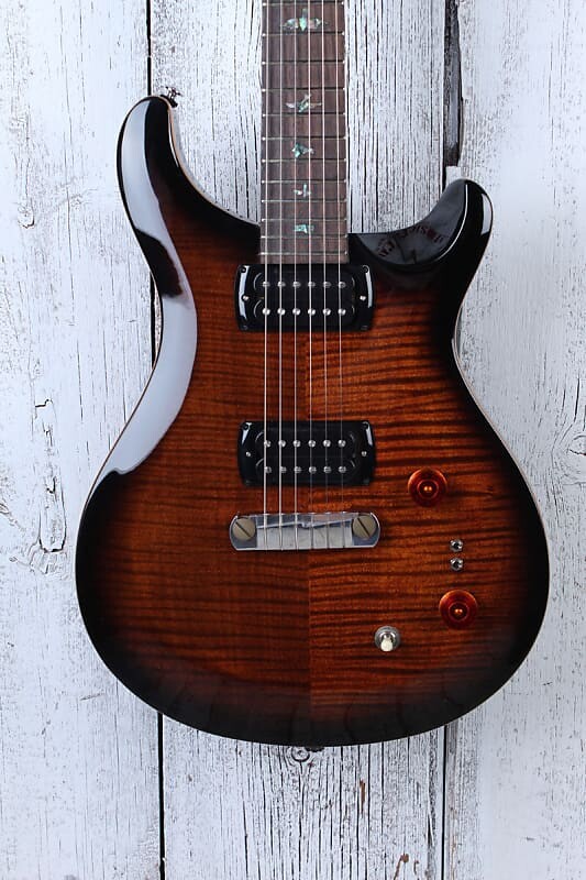 

Электрогитара PRS SE Paul's Guitar Electric Guitar Flame Maple Top Black Gold Burst w Gig Bag