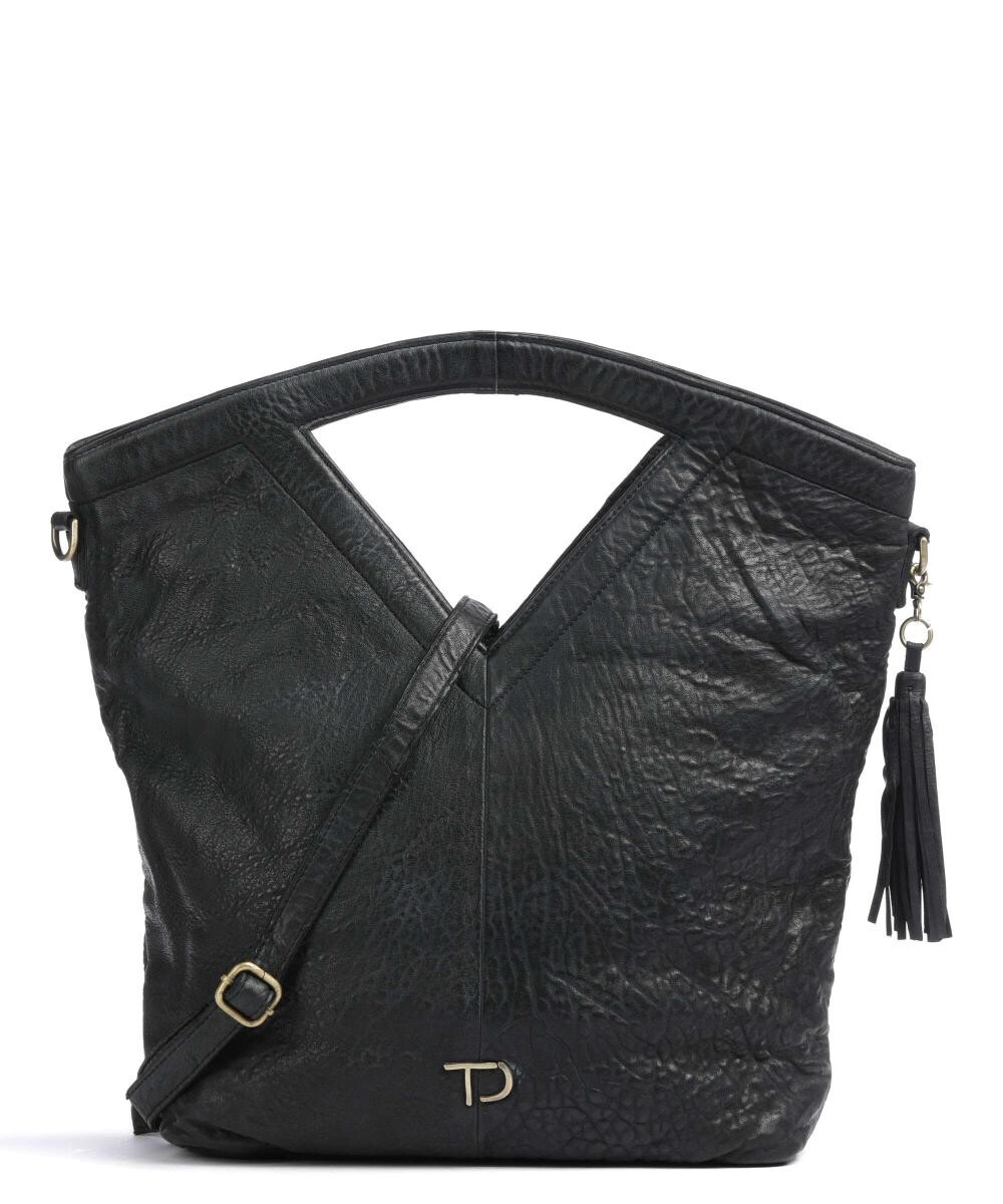 

Taborstrasse 1 шопер из зернистой яловой кожи Taschendieb Wien, черный