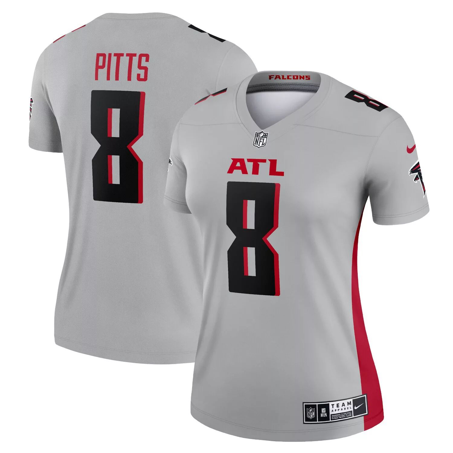 цена Женская серая майка Nike Kyle Pitts Atlanta Falcons Inverted Legend Nike