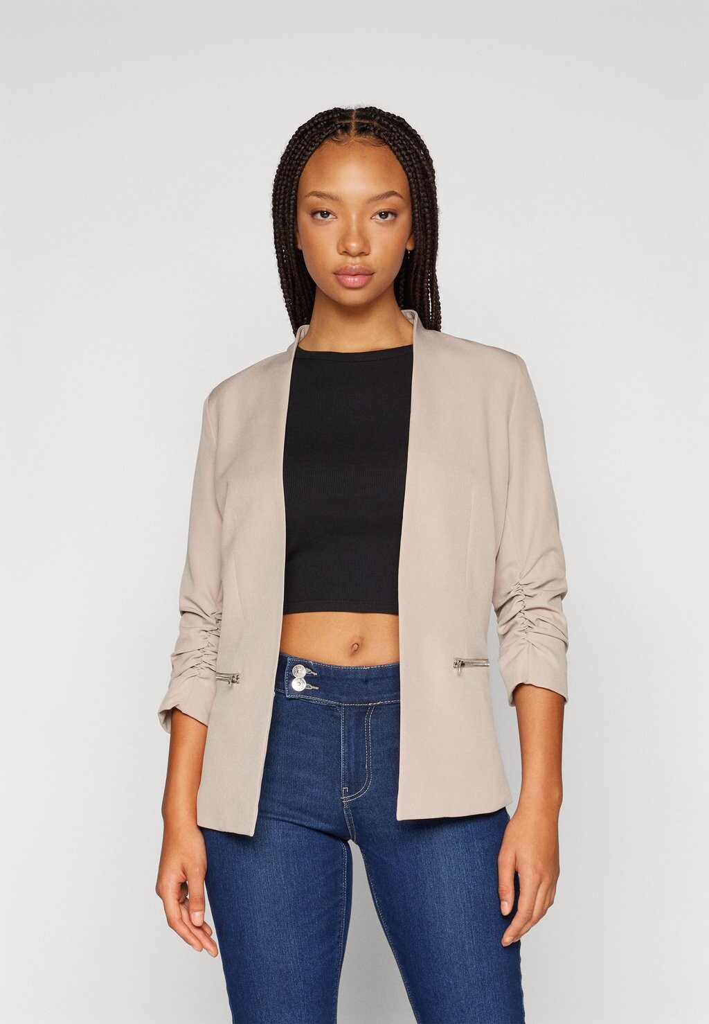 

Блейзер ONLBERRY 3/4 ZIP ONLY, цвет string
