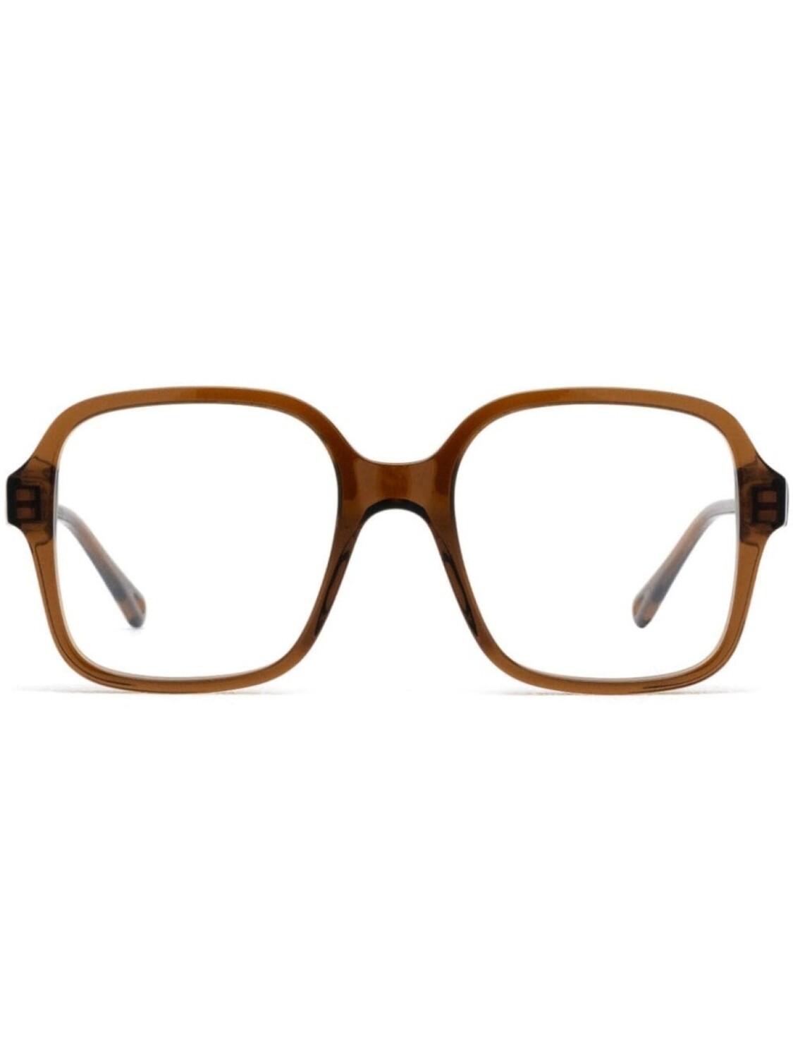 

Очки в большой оправе Chloé Eyewear, коричневый