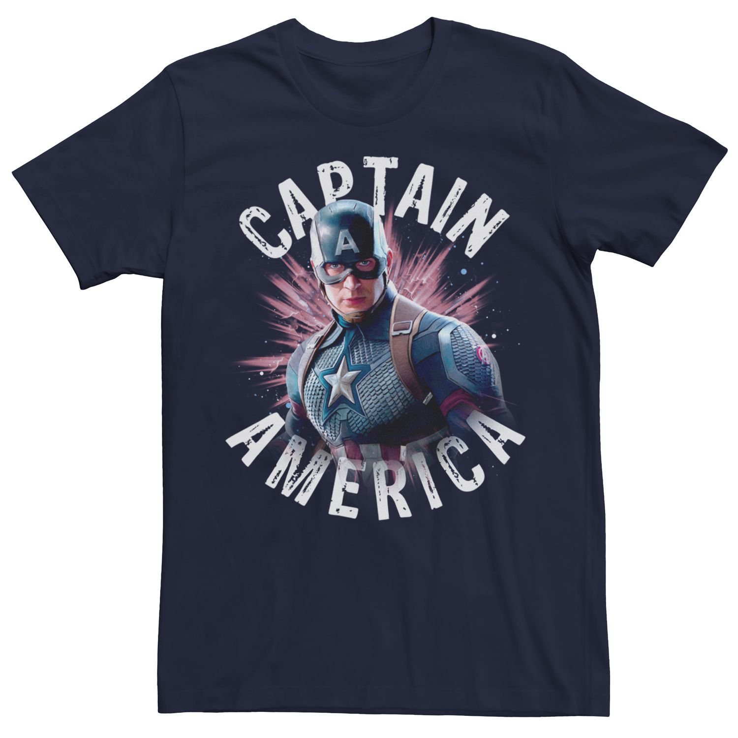Мужская футболка Marvel Avengers Cap Burst