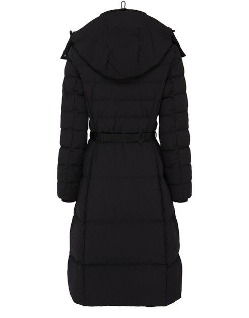 

Длинный пуховик Burniston с поясом Burberry, черный